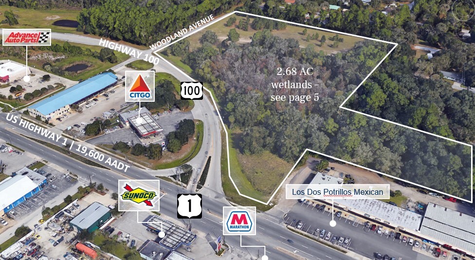 E Woodland St & SR 100, Bunnell, FL à vendre - Aérien – Image 1 sur 2