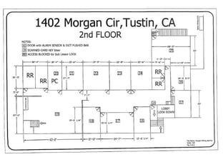1402 Morgan Cir, Tustin, CA à louer Plan d’étage– Image 2 sur 2