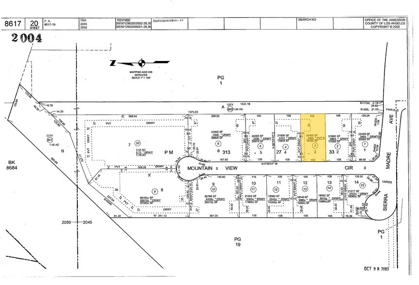 1250 Mountain View Cir, Azusa, CA à vendre - Plan cadastral – Image 2 sur 12