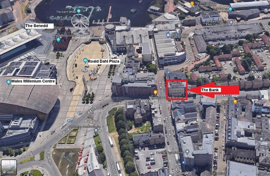 97-100 Bute St, Cardiff à vendre - Aérien – Image 2 sur 2