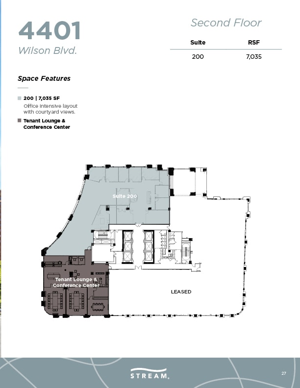 4401 Wilson Blvd, Arlington, VA à louer Plan d’étage– Image 1 sur 1
