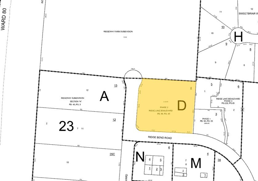 756-765 Ridge Lake Blvd, Memphis, TN à louer - Plan cadastral – Image 2 sur 23