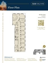 509 Olive Way, Seattle, WA à louer Plan d’étage– Image 2 sur 2