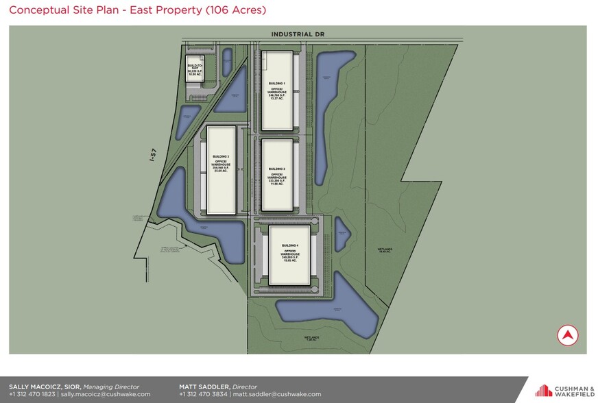 Monee Corporate Center - East, Monee, IL à louer - Plan de site – Image 3 sur 3