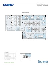 555 W 57th St, New York, NY à louer Plan d’étage– Image 1 sur 1