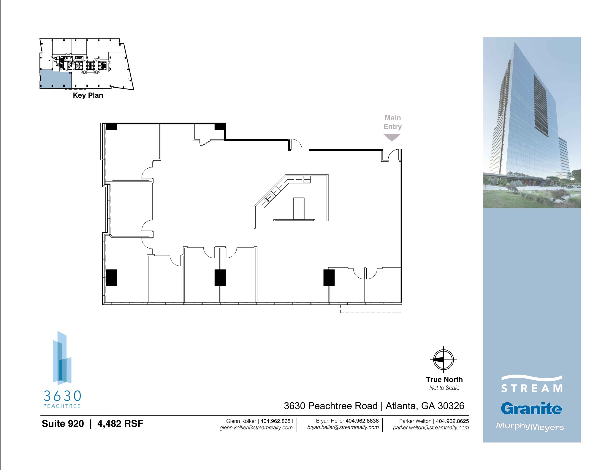 3630 Peachtree Rd NE, Atlanta, GA à louer Plan de site– Image 1 sur 2