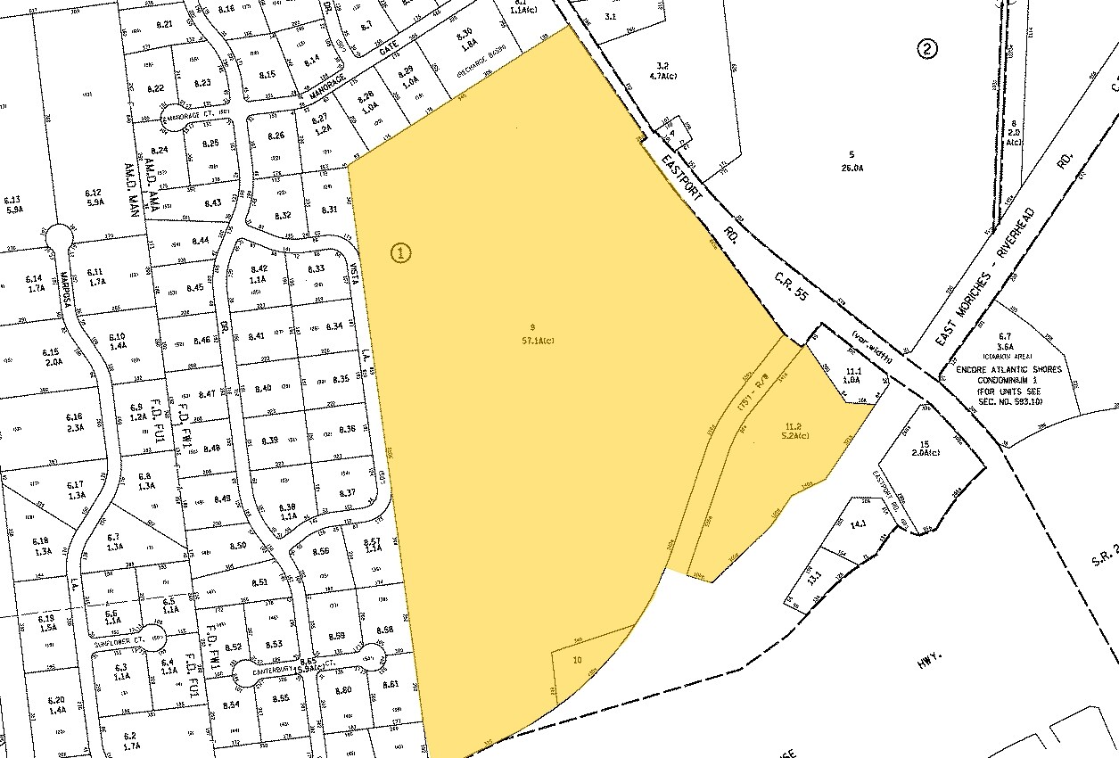 Eastport Manor Rd, Manorville, NY à vendre Plan cadastral– Image 1 sur 2