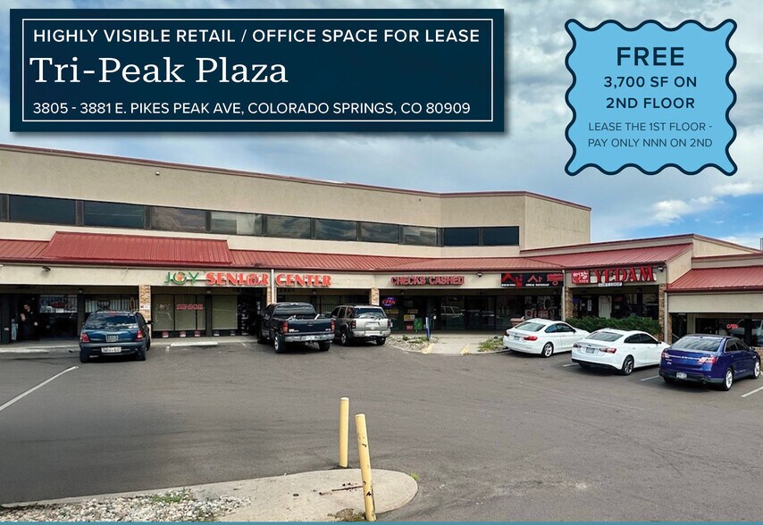 3805-3881 E Pikes Peak Ave, Colorado Springs, CO à louer - Photo principale – Image 1 sur 11
