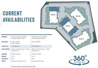 6044 Cornerstone Ct W, San Diego, CA à louer Plan de site– Image 1 sur 2