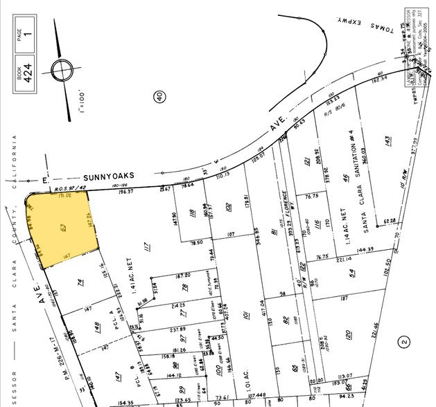 180 E Sunnyoaks Ave, Campbell, CA à louer - Plan cadastral – Image 3 sur 10