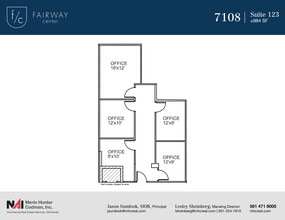 7108-7121 Fairway Dr, Palm Beach Gardens, FL à louer Plan d’étage– Image 1 sur 2