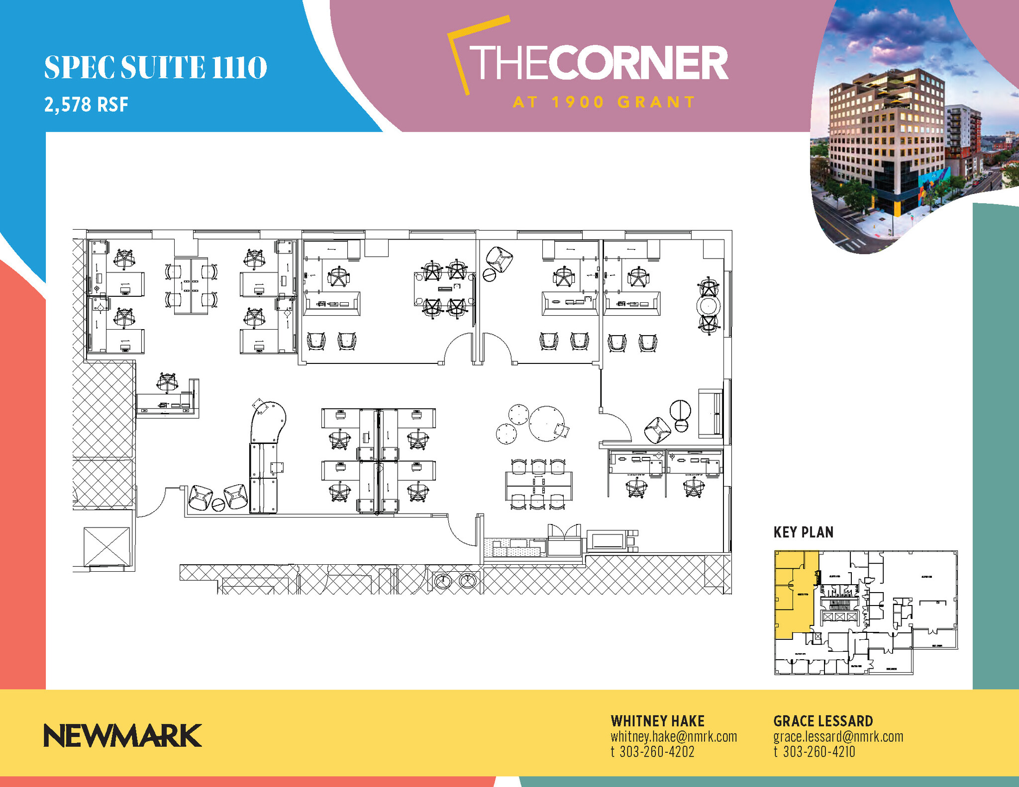 1900 Grant St, Denver, CO à louer Plan d’étage– Image 1 sur 1