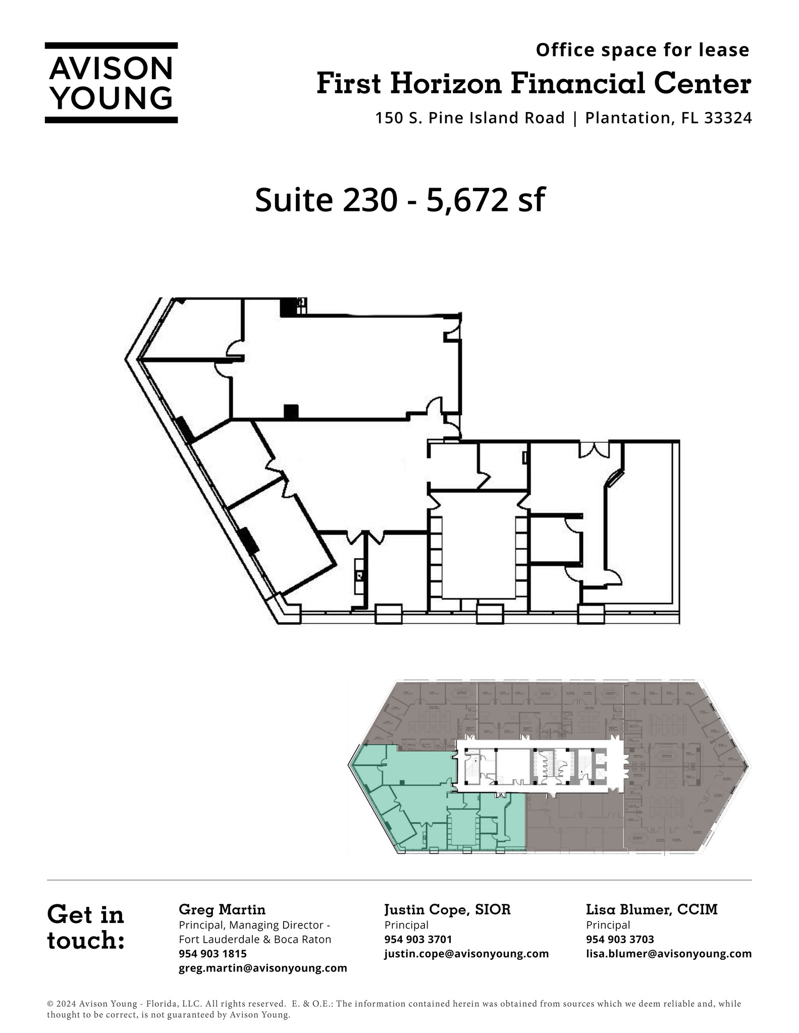 150 S pine island Rd, Plantation, FL à louer Plan de site– Image 1 sur 1