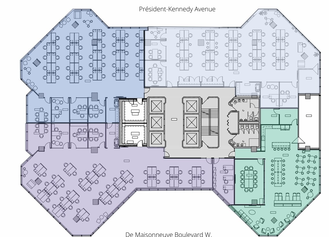 425 Boul De Maisonneuve O, Montréal, QC à louer Plan d’étage– Image 1 sur 11