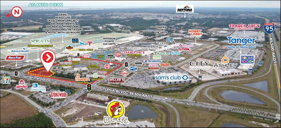 1540 Cornerstone Blvd, Daytona Beach, FL à louer - Aérien – Image 2 sur 4