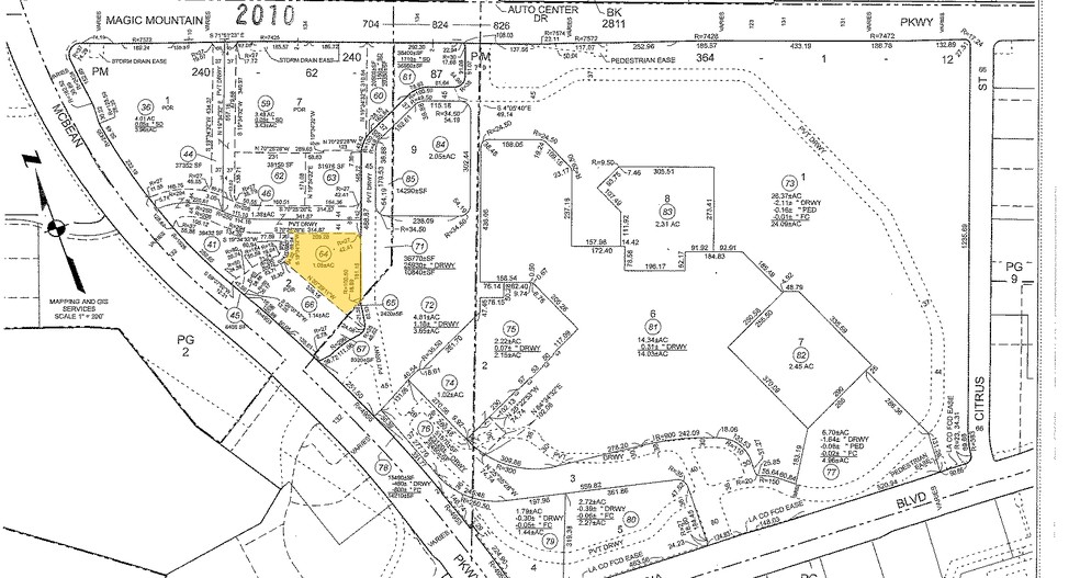 24300 Town Center Dr, Valencia, CA à louer - Plan cadastral – Image 1 sur 3