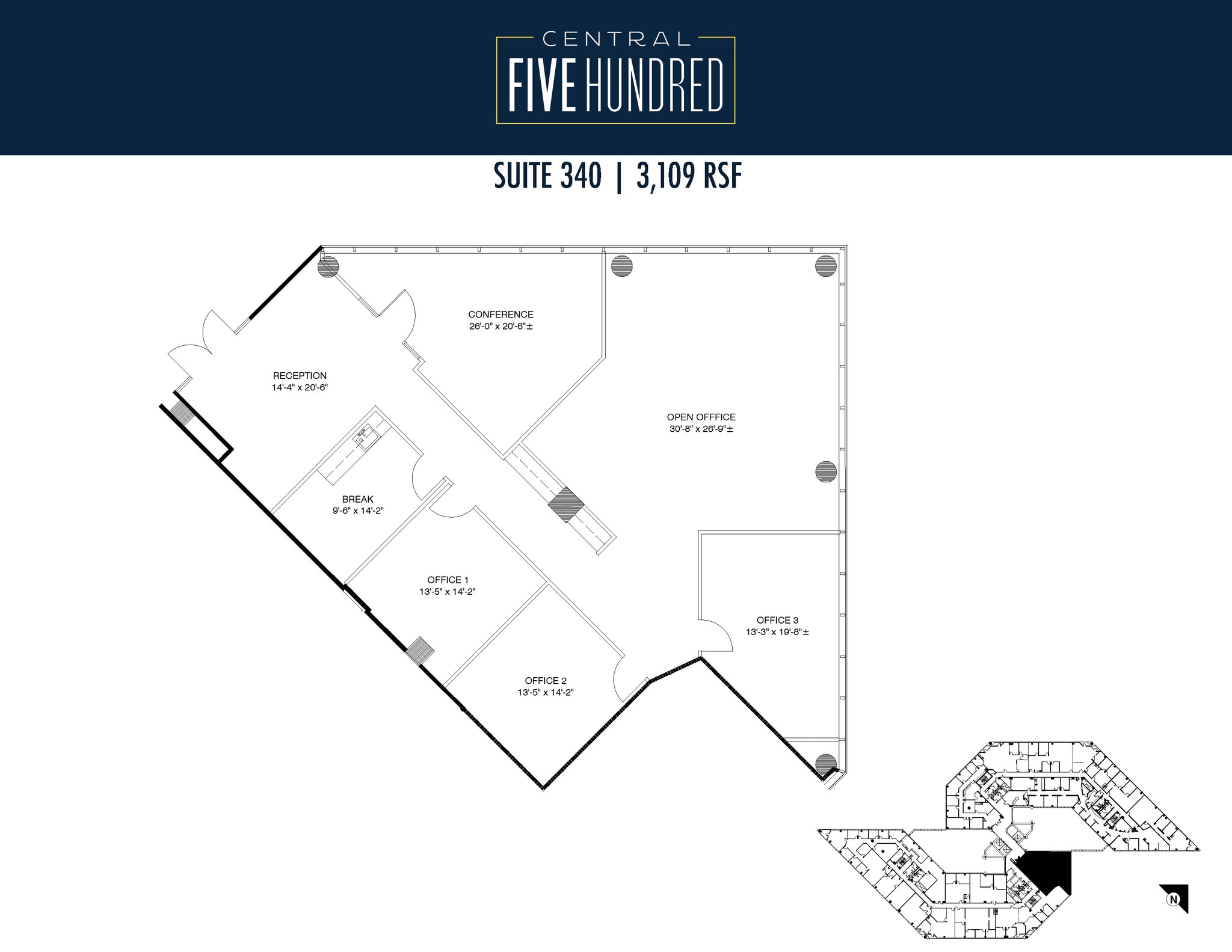 500 N Central Expy, Plano, TX à louer Plan d’étage– Image 1 sur 1