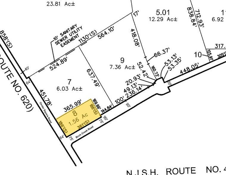 2337 Center Square Rd, Logan Township, NJ à vendre - Plan cadastral – Image 2 sur 2