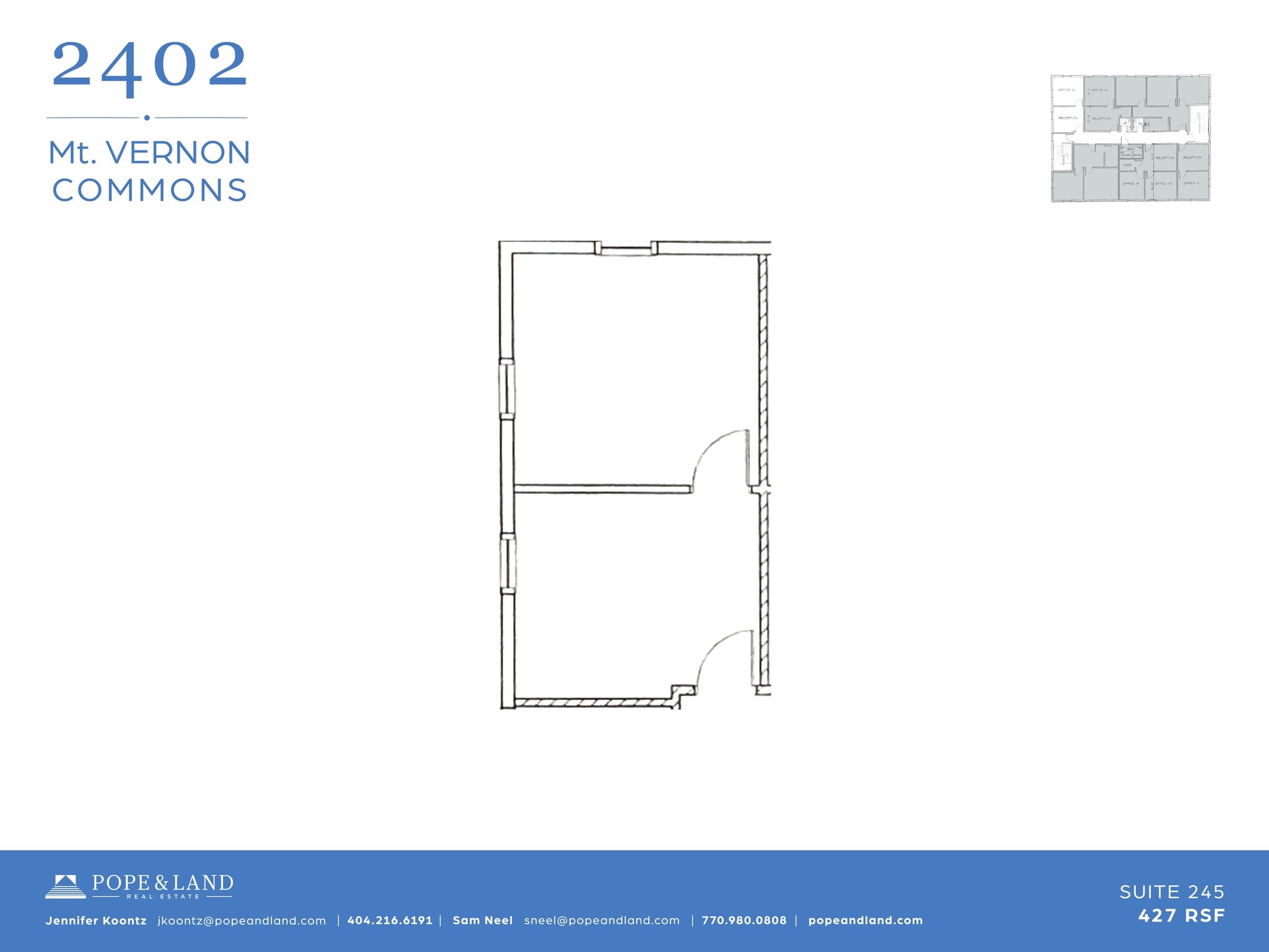2402 Mount Vernon Rd, Dunwoody, GA à louer Plan de site– Image 1 sur 1