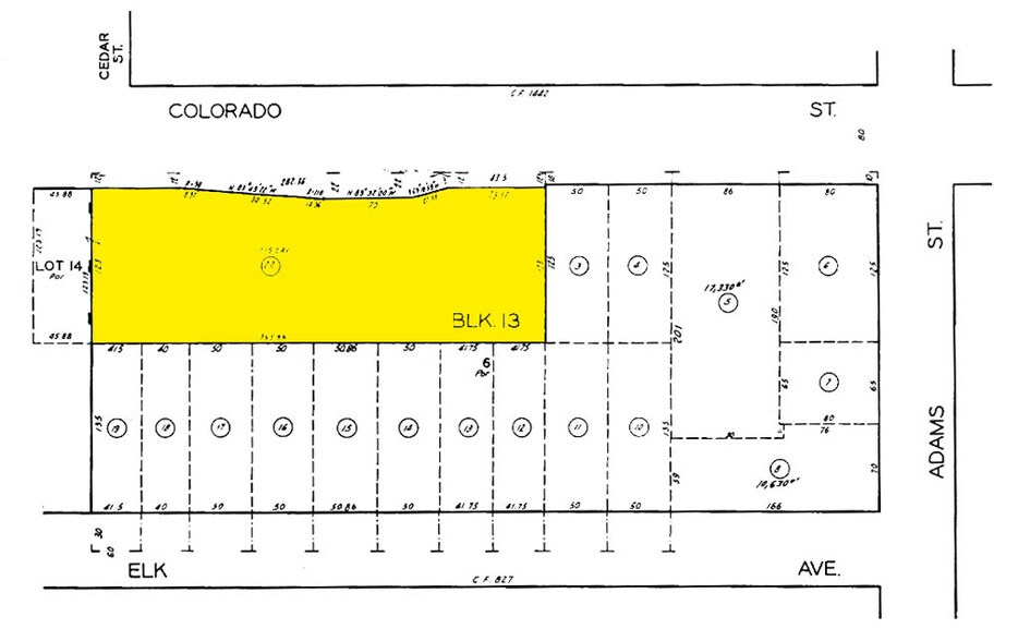 900-1000 E Colorado St, Glendale, CA à louer - Plan cadastral – Image 2 sur 10
