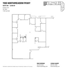 1100 Northmeadow Pky, Roswell, GA à louer Plan d’étage– Image 2 sur 2