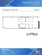 1801 Page Mill Rd, Palo Alto, CA à louer Plan d’étage– Image 1 sur 1