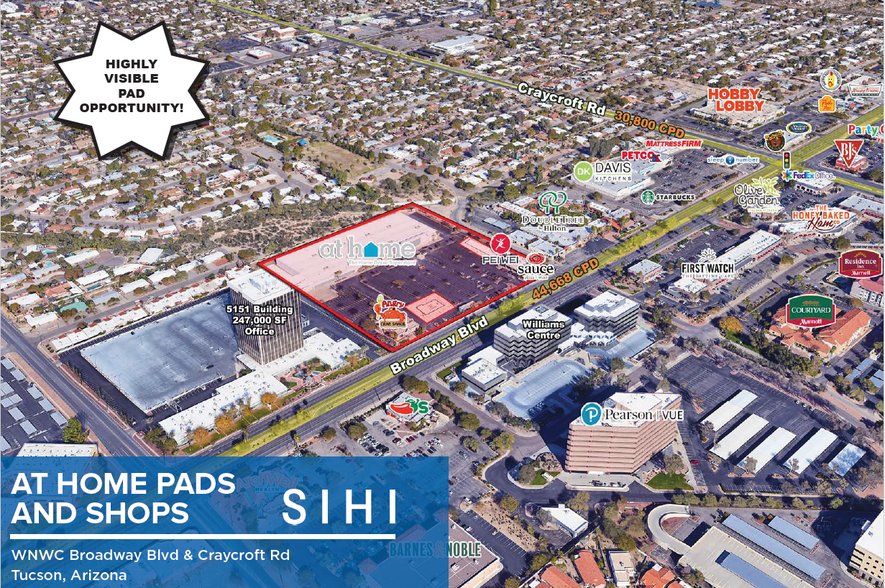 5205-5285 E Broadway Blvd, Tucson, AZ à louer - Photo de l’immeuble – Image 1 sur 9