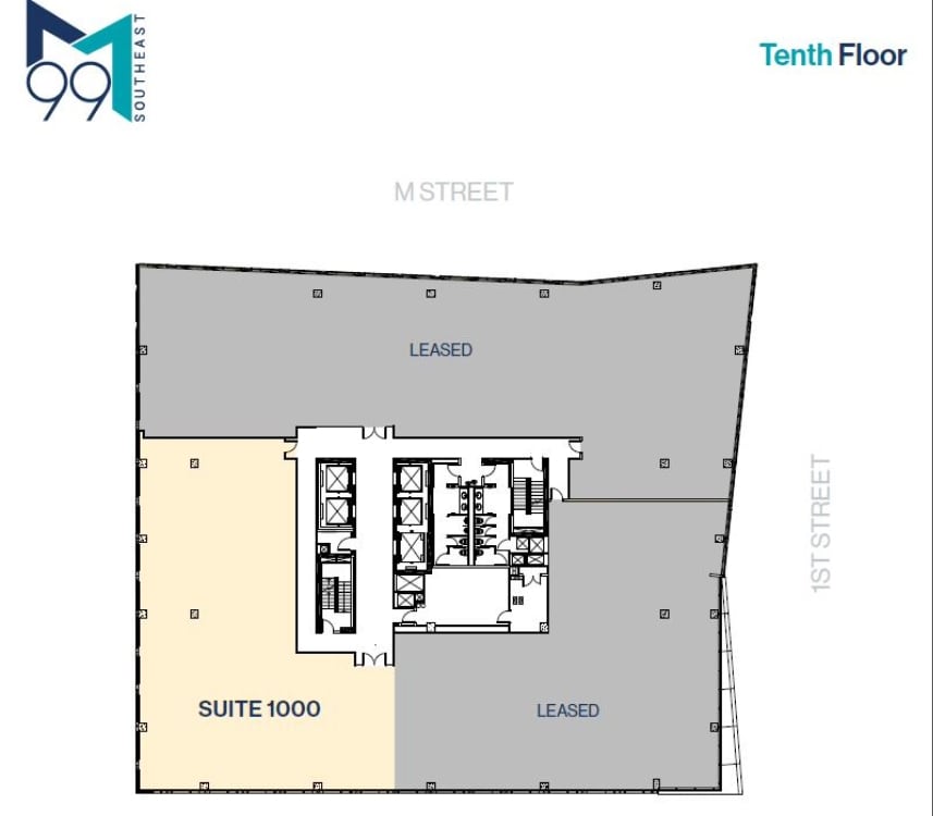 99 M St SE, Washington, DC à louer Plan d’étage– Image 1 sur 3