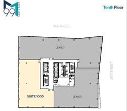 99 M St SE, Washington, DC à louer Plan d’étage– Image 1 sur 3