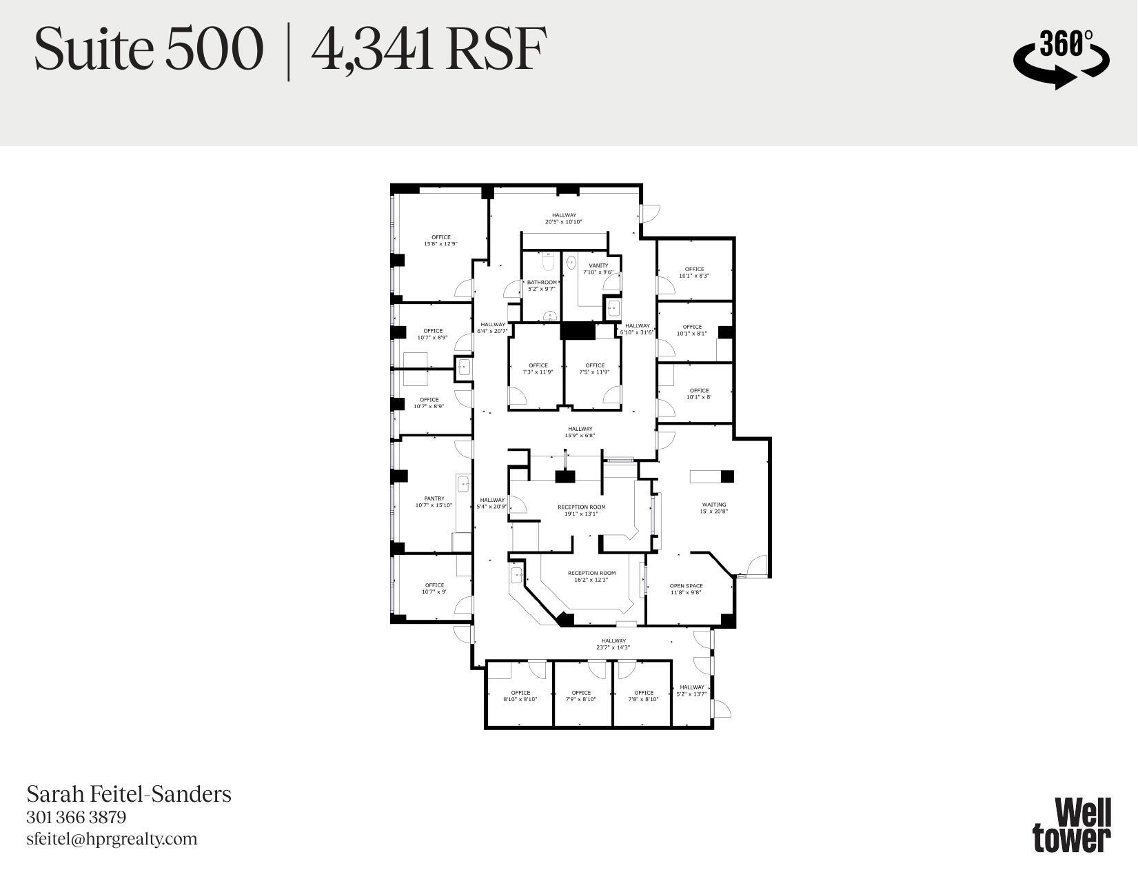 2021 K St NW, Washington, DC à louer Plan d’étage– Image 1 sur 1