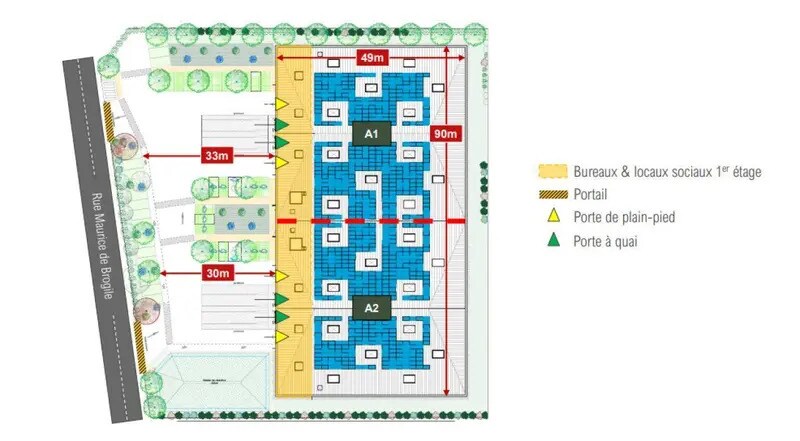 Local d’activités dans Aulnay-sous-Bois à louer - Plan d’étage – Image 2 sur 2