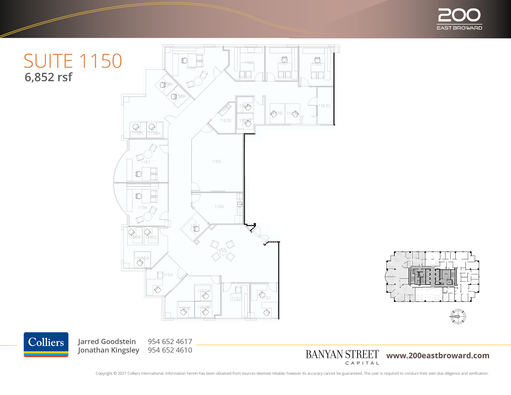 200 E Broward Blvd, Fort Lauderdale, FL à louer Plan d’étage– Image 1 sur 2