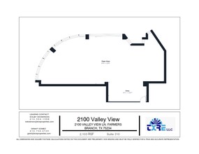 2100 Valley View Ln, Farmers Branch, TX à louer Plan d’étage– Image 1 sur 1