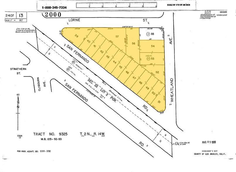 7900-7990 San Fernando Rd, Sun Valley, CA à louer - Plan cadastral – Image 3 sur 3