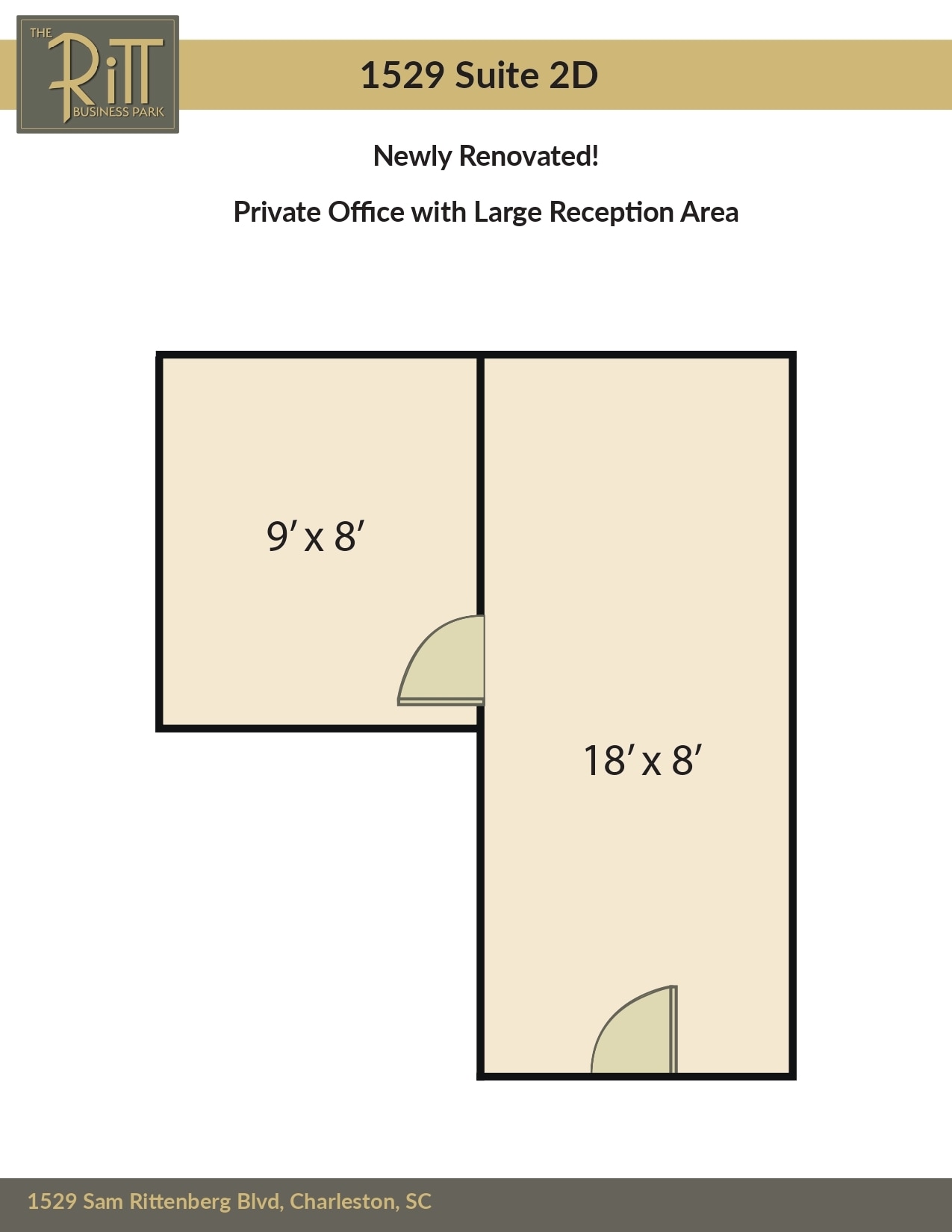 1525 Sam Rittenberg Blvd, Charleston, SC à louer Plan d’étage– Image 1 sur 15
