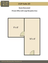 1525 Sam Rittenberg Blvd, Charleston, SC à louer Plan d’étage– Image 1 sur 15