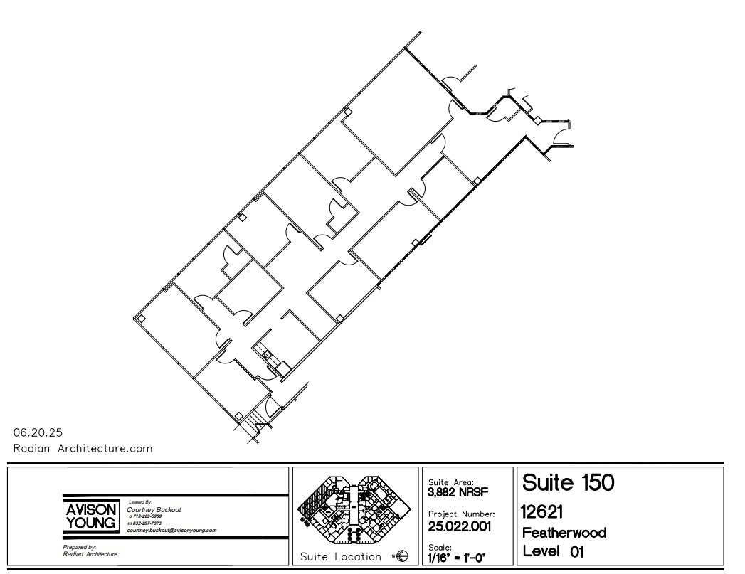 12621 Featherwood Dr, Houston, TX à louer Plan d’étage– Image 1 sur 1