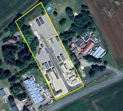Berthecourt, OIS - Vue aérienne vue de carte