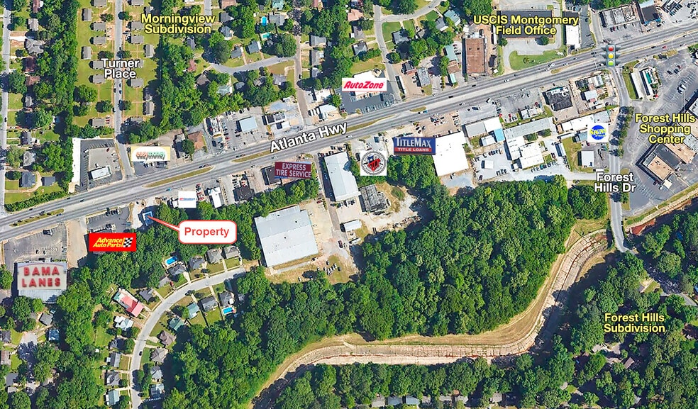 3100 Atlanta Hwy, Montgomery, AL à vendre - Aérien – Image 2 sur 4