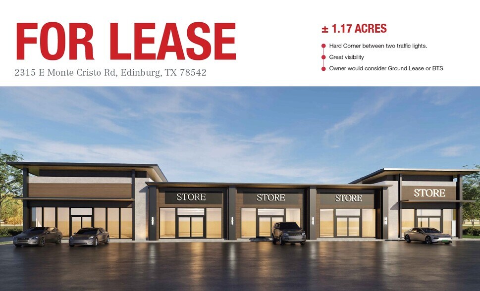 2315 E Monte Cristo Rd, Edinburg, TX à louer - Photo principale – Image 1 sur 3