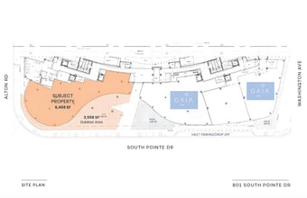 801 S Pointe Dr, Miami Beach, FL à louer Plan d’étage– Image 2 sur 2