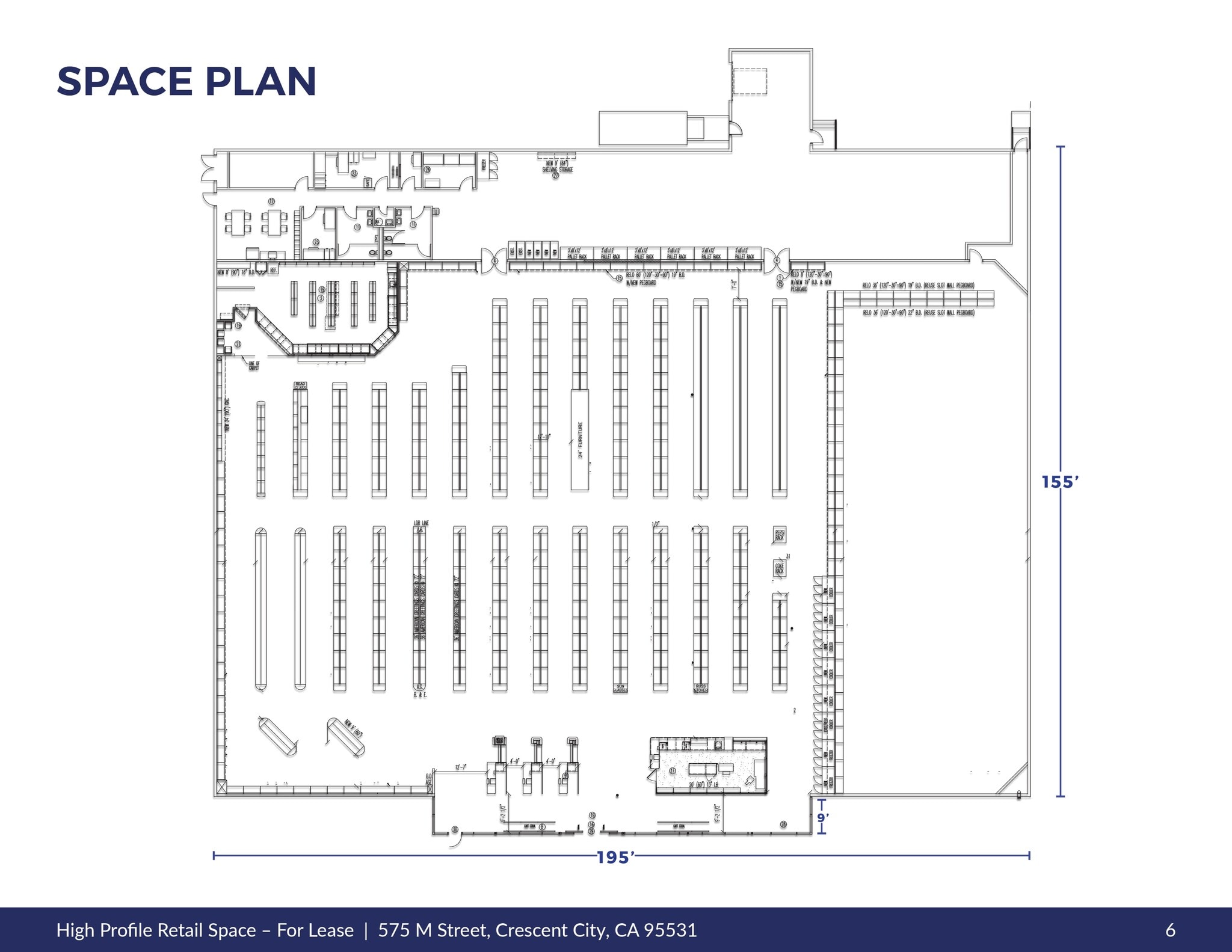 575 M St, Crescent City, CA à louer Plan d’étage– Image 1 sur 1