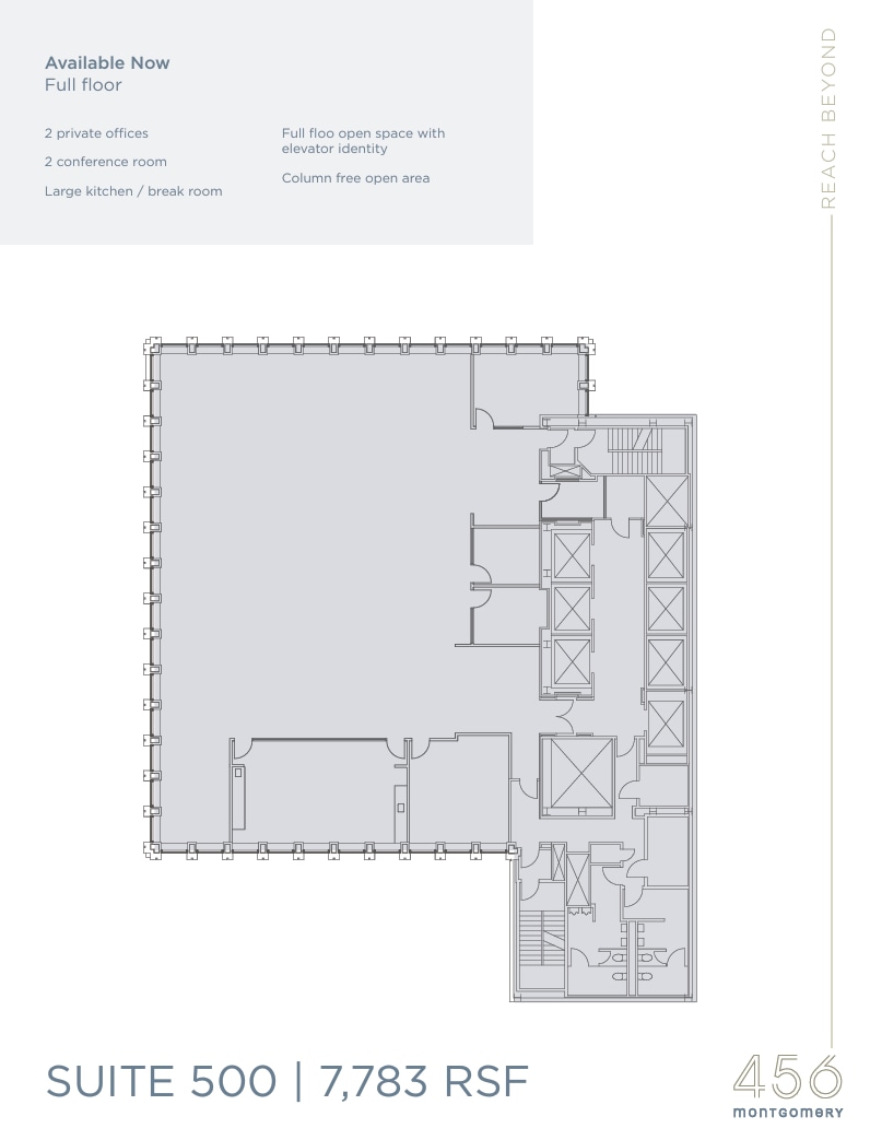 456 Montgomery St, San Francisco, CA à louer Plan d’étage– Image 1 sur 1