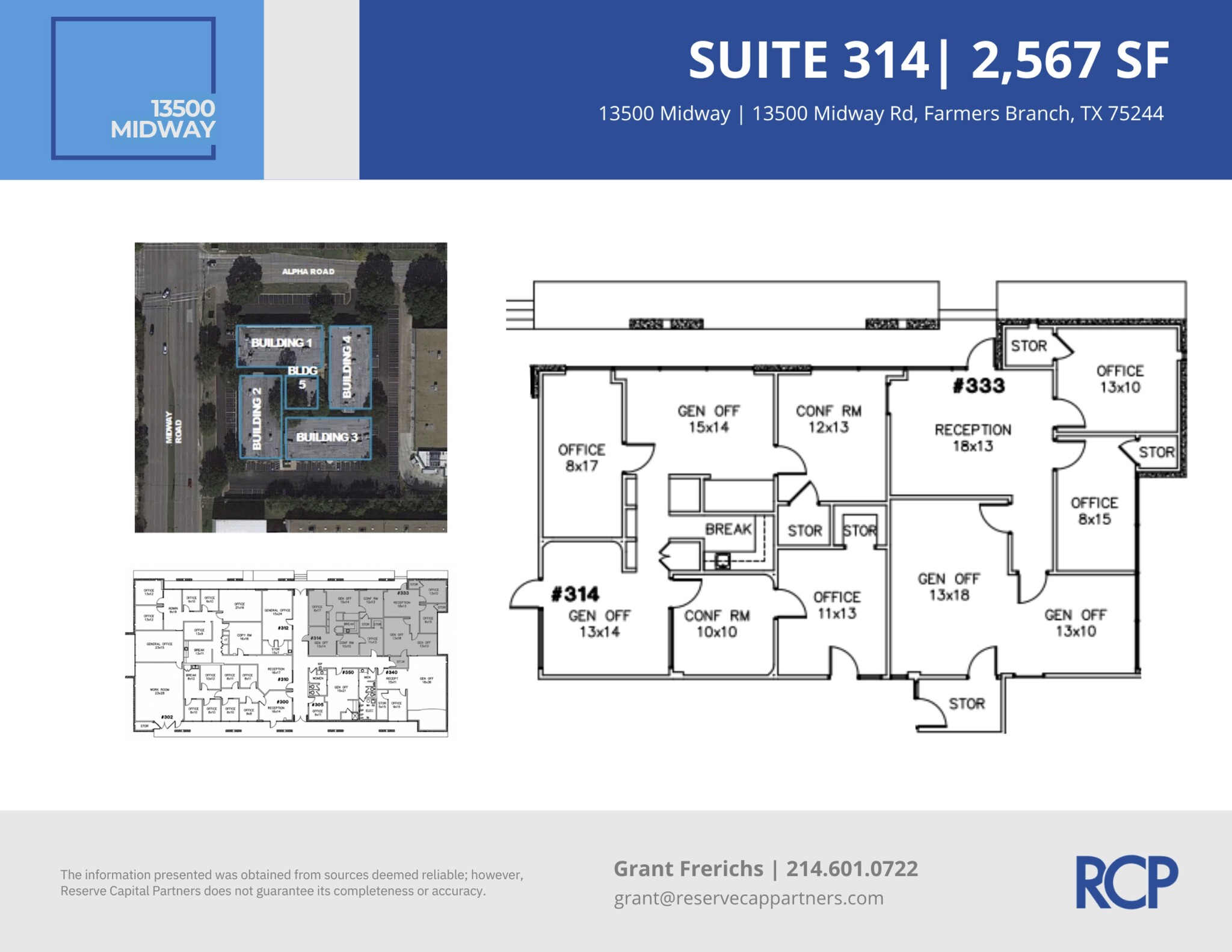 13500 Midway Rd, Farmers Branch, TX à louer Plan d’étage– Image 1 sur 1