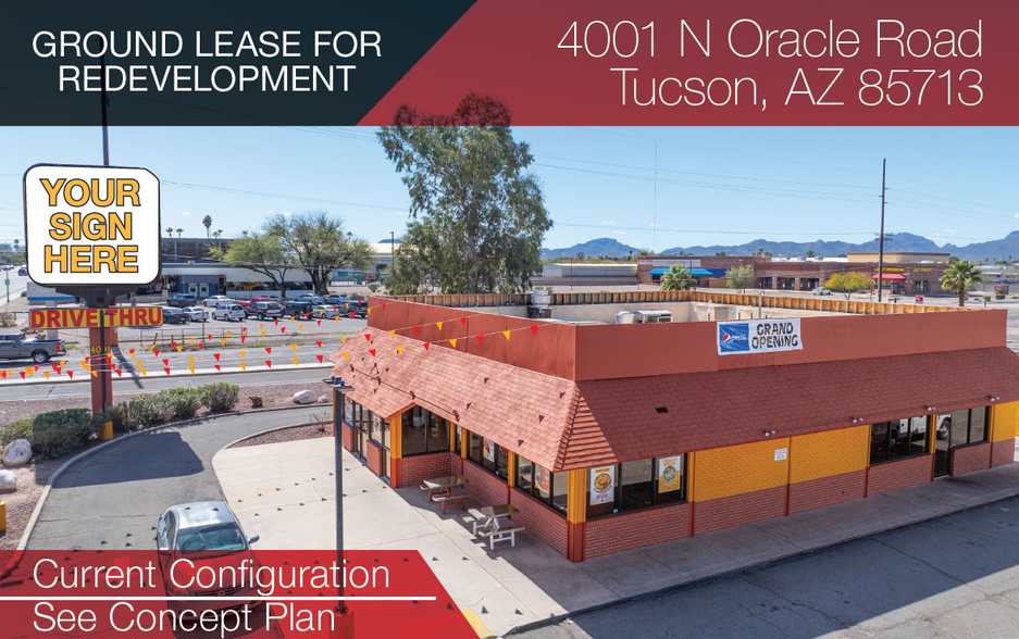 4001 N Oracle Rd, Tucson, AZ à louer - Photo de l’immeuble – Image 1 sur 5