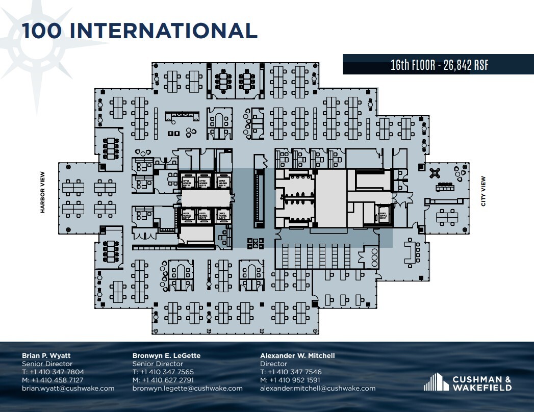 100 International Dr, Baltimore, MD à louer Plan d’étage– Image 1 sur 1