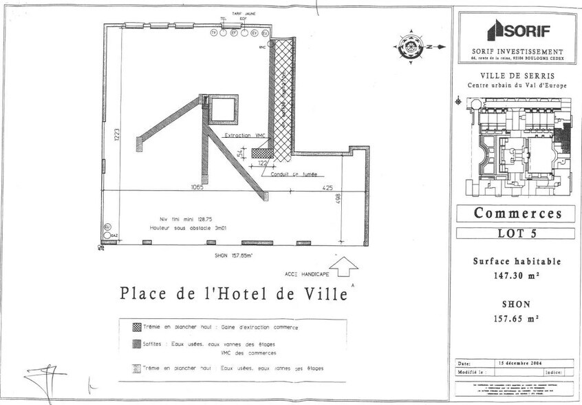 Local commercial dans Serris à vendre - Plan d’étage – Image 1 sur 1