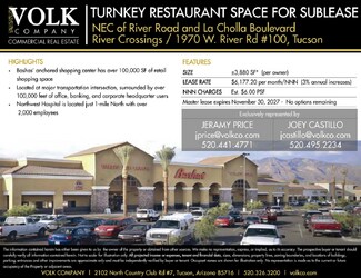 Plus de détails pour 1970 W River Rd, Tucson, AZ - Local commercial à louer
