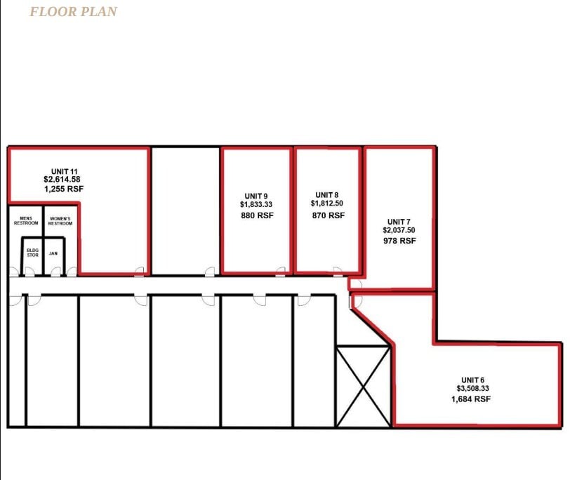 4320-4340 Dale Blvd, Woodbridge, VA à louer Plan d’étage– Image 1 sur 1