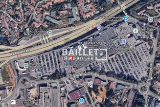 Antibes, AM - Vue aérienne vue de carte